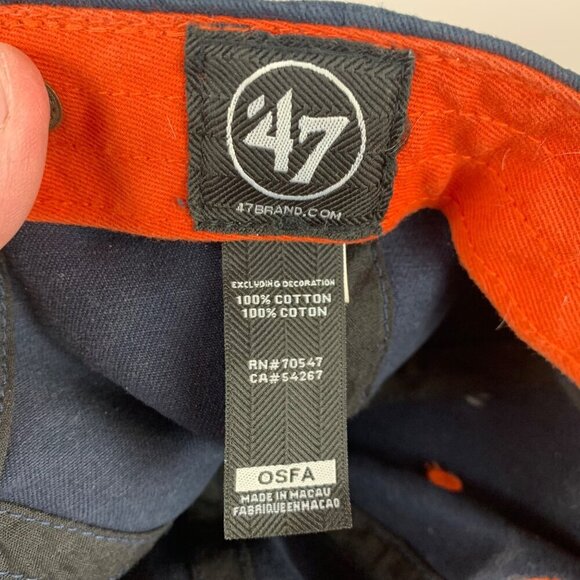 Las Vegas Aviators MiLB Navy Blue 47 Brand Clean Up Relaxed Fit Strapback Hat - Picture 6 of 6